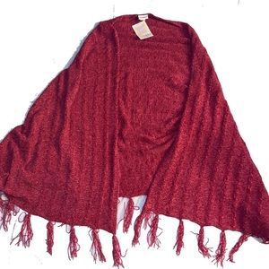 Unicorn NWT LuLaRoe Super Soft Pink Chenille Mimi Shawl Poncho Wrap Sweater OS